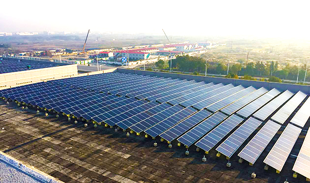 江蘇吳江敏華6.6MW工廠屋頂光伏發電項目